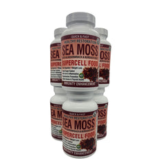 SEA MOSS "SUPERCELL" FOOD WITH BLADDERWRACK & BURDOCK ROOT - 60 Capsules