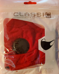 RED FACE MASK W/VENT