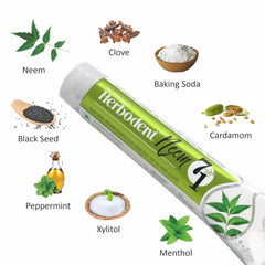 NEEM 7 in 1 Toothpaste | Neem, Black Seed & Xylitol For Anti Cavity, Cardamom & Mint For Taste & Freshness And Baking Soda For Deep Cleaning
