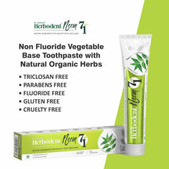 NEEM 7 in 1 Toothpaste | Neem, Black Seed & Xylitol For Anti Cavity, Cardamom & Mint For Taste & Freshness And Baking Soda For Deep Cleaning