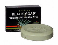 AFRICAN BLACK SOAP SHEA & ALOE - 3.5oz