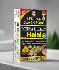 AFRICAN BLACK SOAP FOR ECZEMA THERAPY - 6.3oz