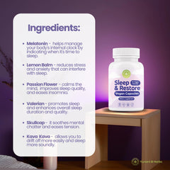 Yunani Herbs - Sleep & Restore Vegan Capsules