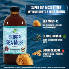 Super Sea Moss Bitter – Herbal Tonic – 16oz Bottle