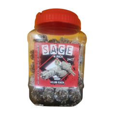 WHITE SAGE BUNDLES 4 INCH  - 24 COUNT