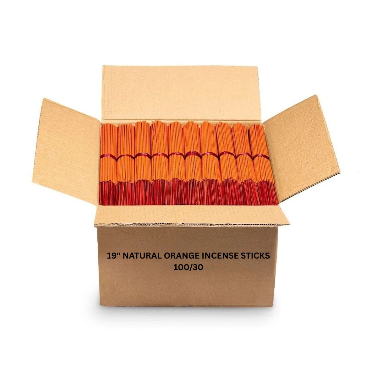 19" INCENSE STICKS - ORANGE (3000 STICKS)