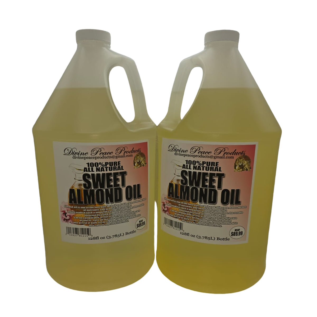 SWEET ALMOND OIL - 100% PURE ALL NATURAL