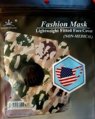 FASHION FACE MASK / VENT ARMY FATIGUE