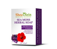 Sea Moss Herbal Soap with Hibiscus Oil & Vitamin C - 5oz