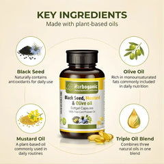 Black Seed, Mustard & Olive Softgel Capsules