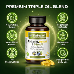 Black Seed, Mustard & Olive Softgel Capsules