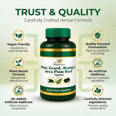 Bitter Gourd, Moringa & Java Plum Seed Capsules