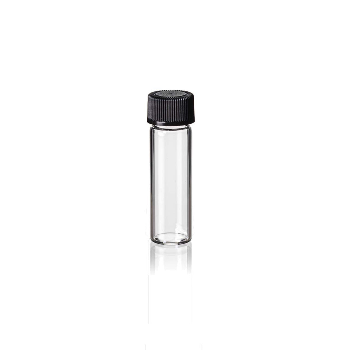 DRAM BOTTLES WITH BLACK CAPS