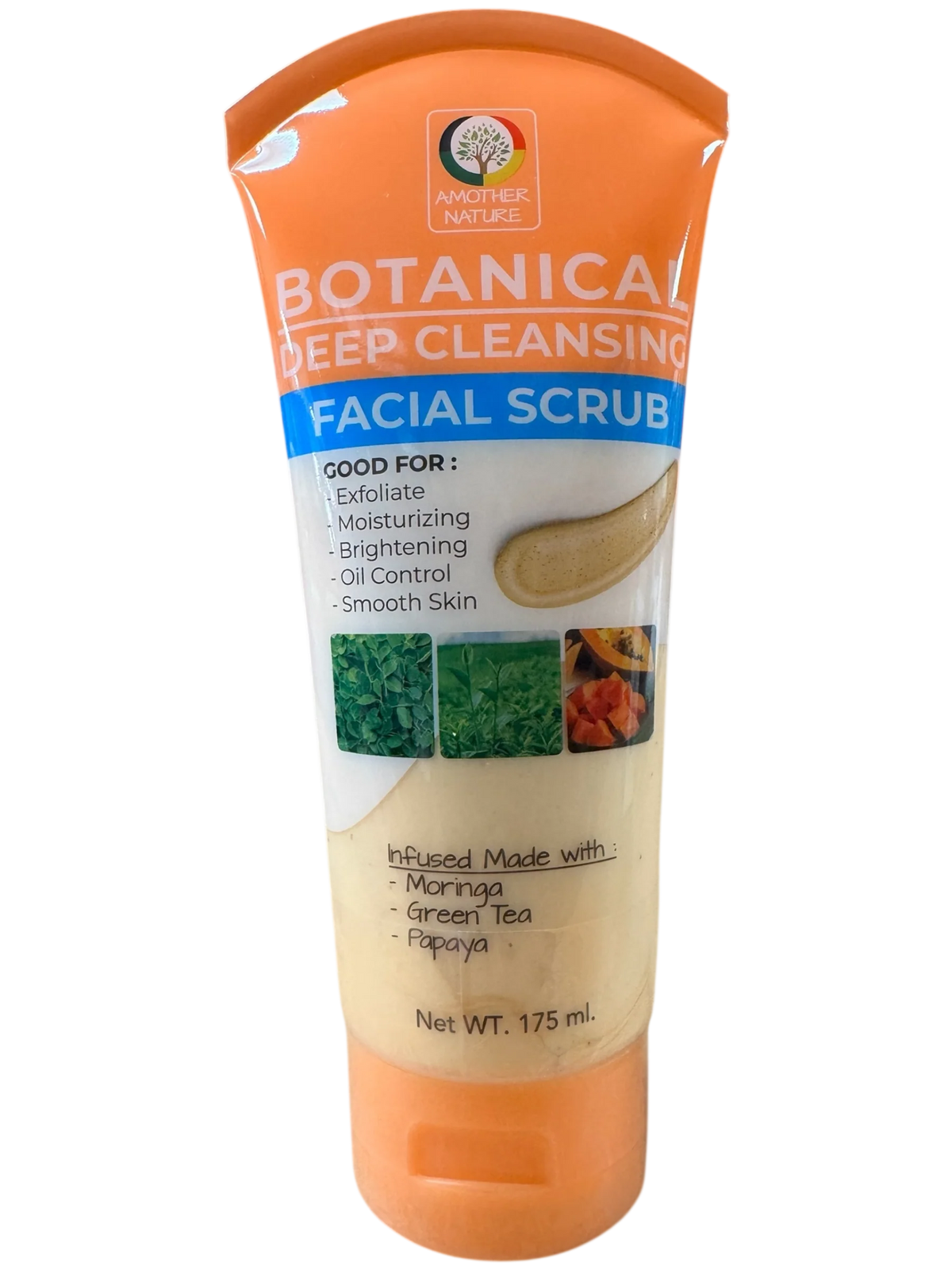 Facial Scrub - Botanical Deep Cleansing Infuse with Moringa, Green Tea & Papaya