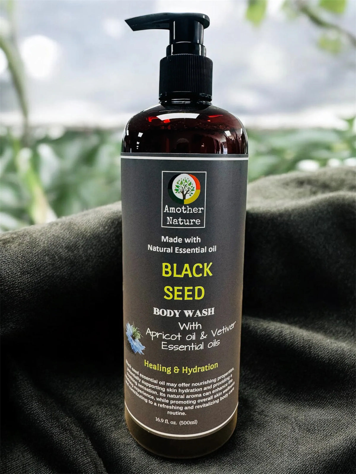Black Seed - Body Wash Infuse with Apricot oil & Vetiver Essential oil - 16oz