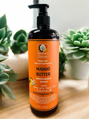Mango Butter - Body Lotion Infuse with Olive Oil & Ylang Ylang Essential Oil - 16oz