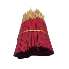 PREMIUM UNSCENTED 11" RED INCENSE STICKS - 10,000 STICKS (100 BUNDLES)