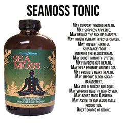 SEAMOSS (SEA MOSS) WITH BLADDERWRACK BURDOCK ROOT ,SPIRULINA & ASTRAGALUS