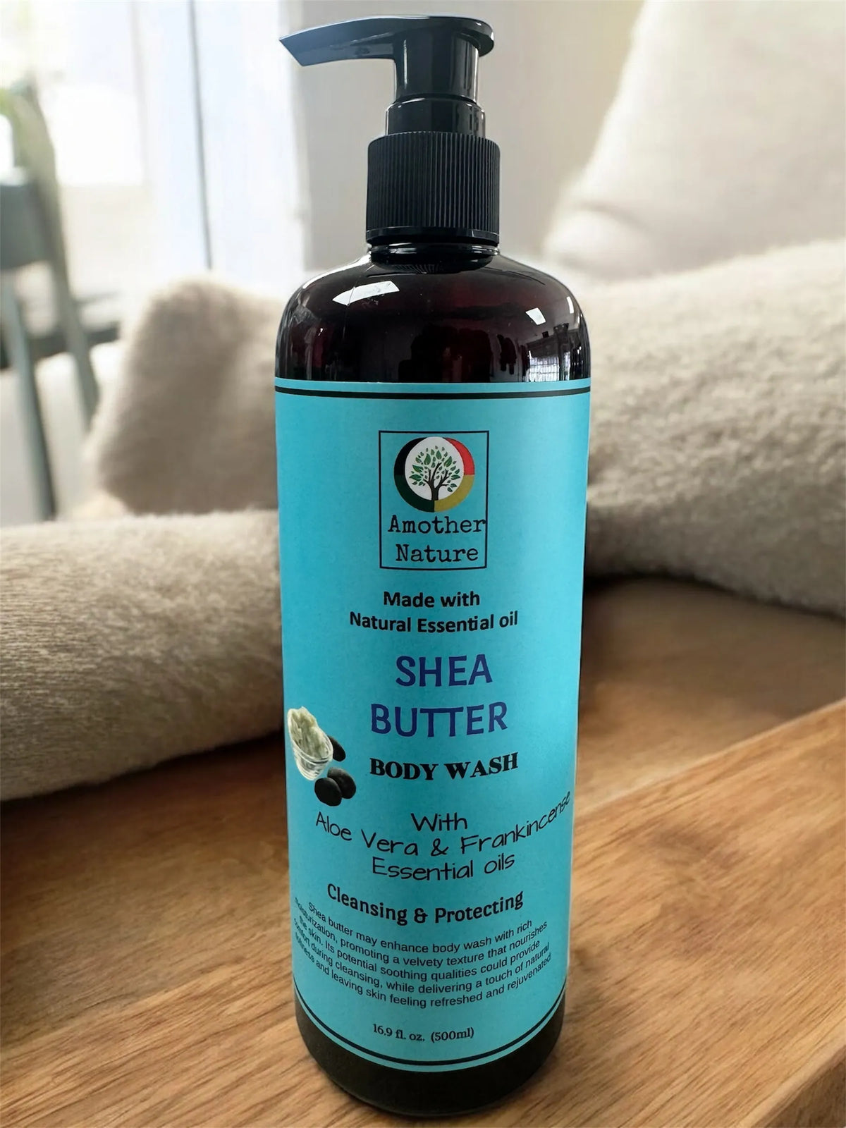 Shea Butter - Body Wash Infuse with Aloe Vera & Frankincense Essential oil - 16oz