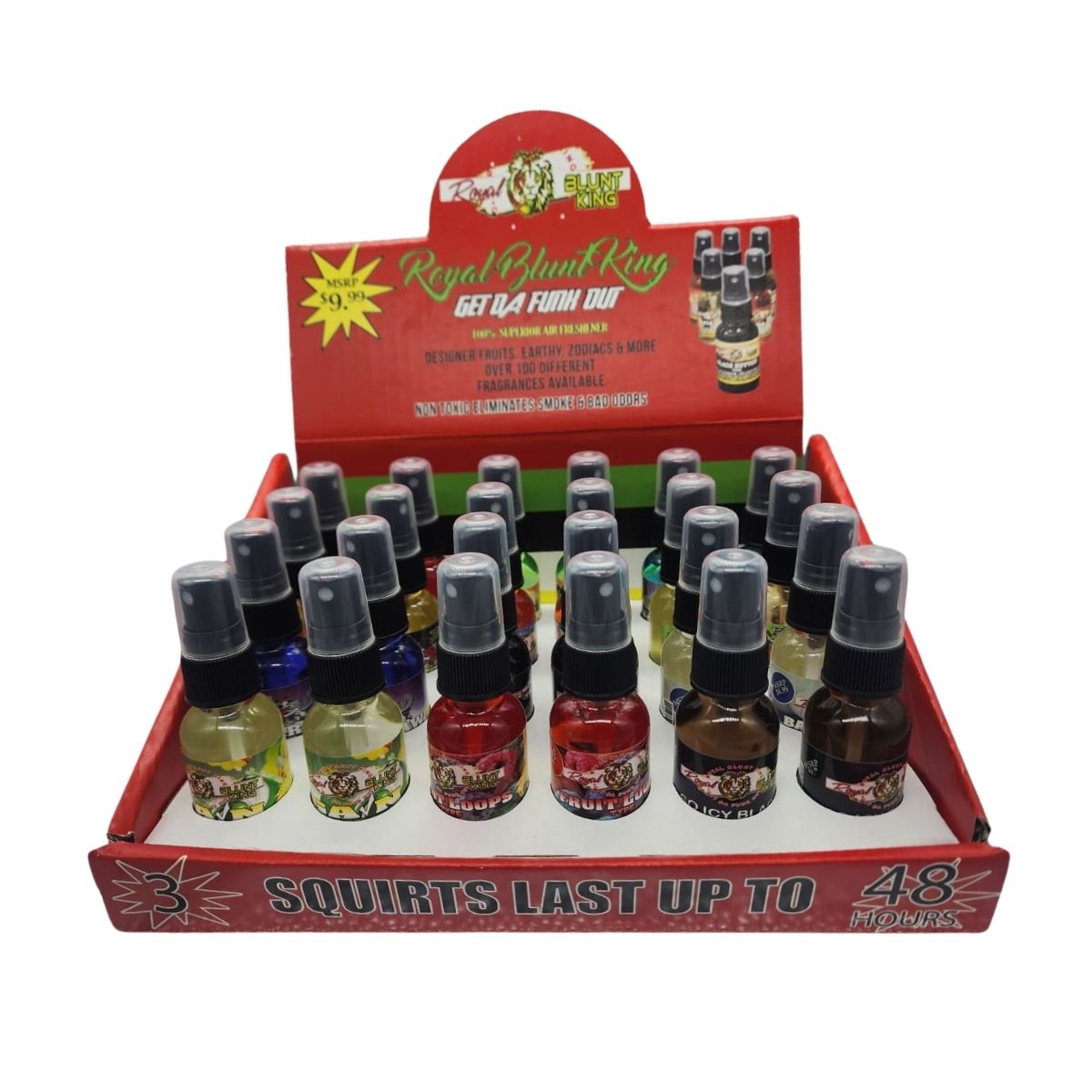 ROYAL BLUNT KING AIR FRESHENER COUNTER DISPLAY - 24ct.