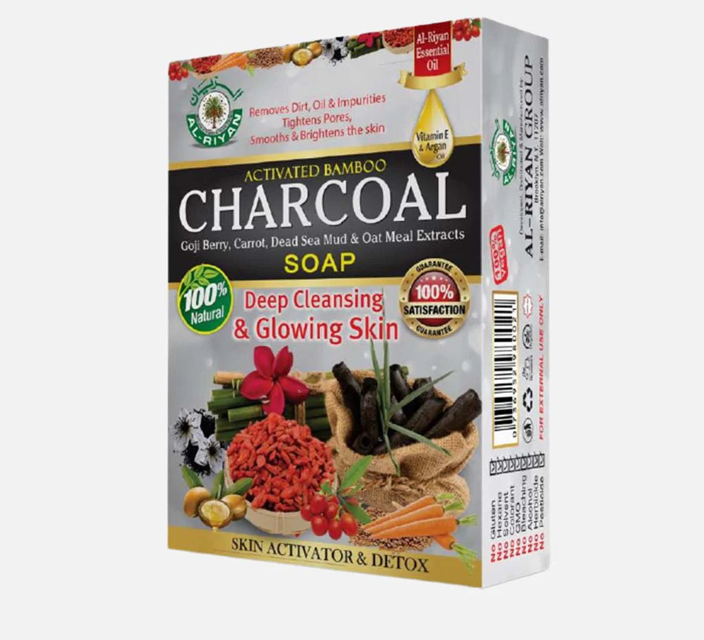 100% ORGANIC CHARCOAL SOAP - 6.3oz