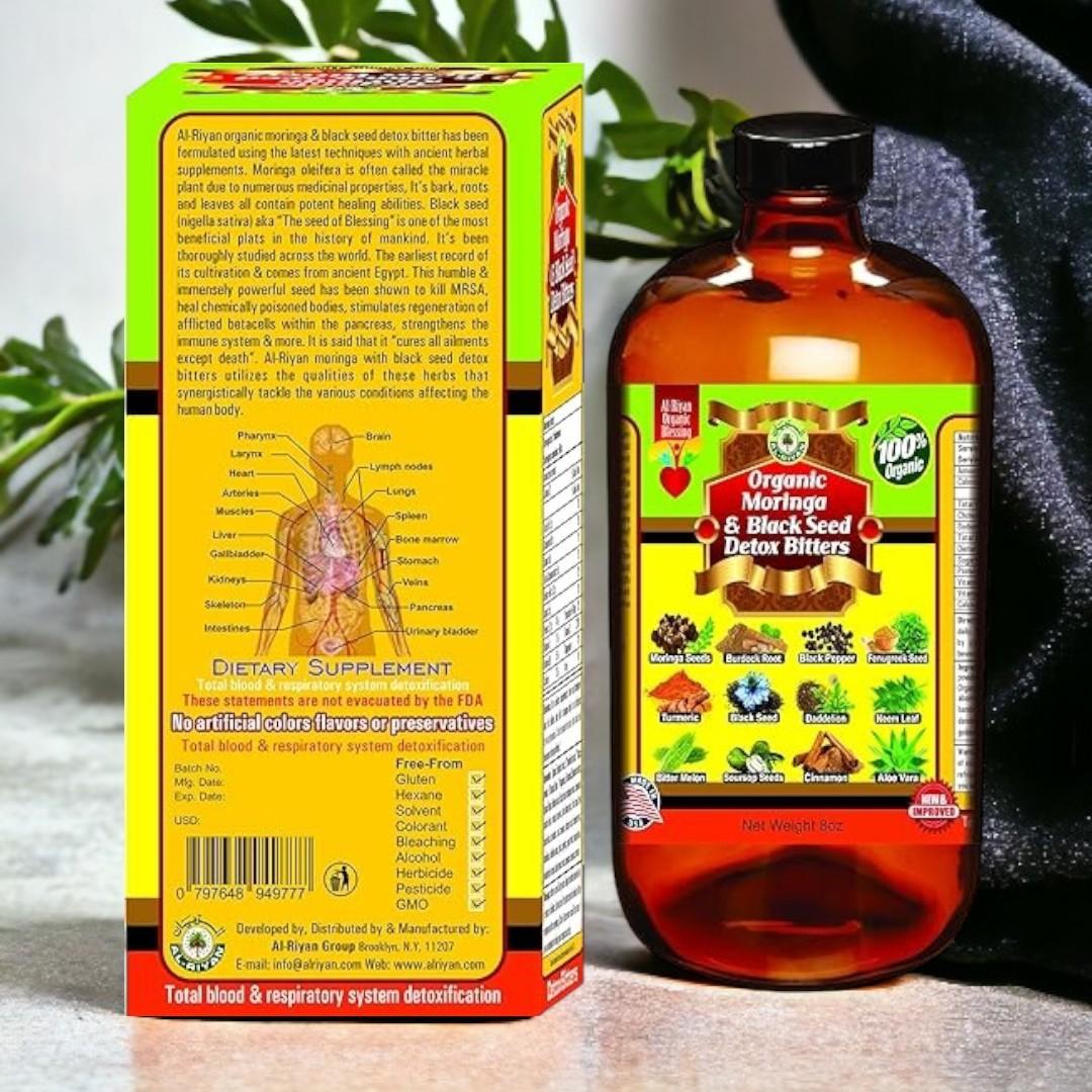 Organic Moringa & Black Seed Detox Bitters