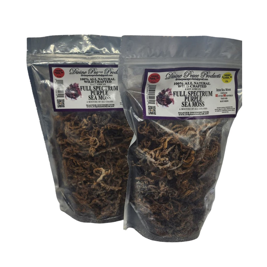 FULL SPECTRUM PURPLE SEA MOSS BY DIVINE PEACE