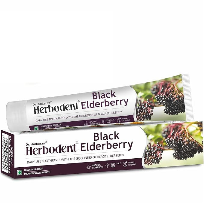 Black Elderberry Toothpaste | Toothpaste with the goodness of Black Elderberry | SLS FREE | 5 Organic Herbs