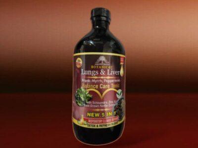 Lungs & Liver Balance Care Tonic (Frank-Myrrh ,Peppermint)Respiratory Cleanse Defense